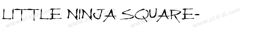 little ninja square字体转换
